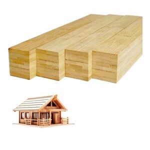 NWT 3/4 x 12 Inch 25 PCS Square Dowel Rods Wood Sticks Wooden Dowel Rods